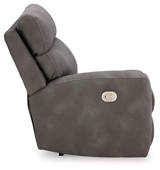 Next-Gen DuraPella Power Reclining Sectional Loveseat with Console - Inland Furniture (San Bernardino, CA)