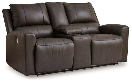 Boxmere Power Reclining Loveseat with Console - Inland Furniture (San Bernardino, CA)