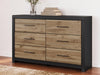 Vertani Dresser and Mirror - Inland Furniture (San Bernardino, CA)