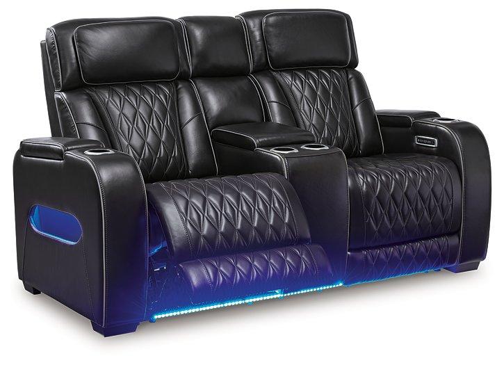 Boyington Power Reclining Loveseat with Console - Inland Furniture (San Bernardino, CA)