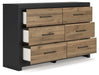 Vertani Dresser and Mirror - Inland Furniture (San Bernardino, CA)