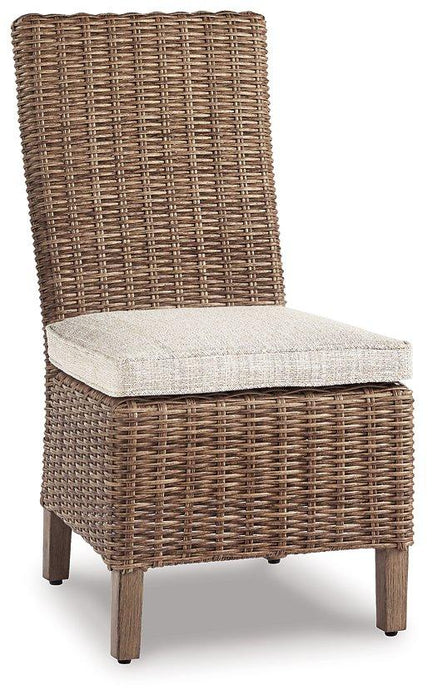 Beachcroft Outdoor Side Chair with Cushion (Set of 2) - Inland Furniture (San Bernardino, CA)
