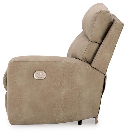 Next-Gen DuraPella Power Reclining Sectional Loveseat with Console - Inland Furniture (San Bernardino, CA)