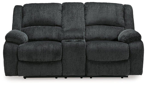 Draycoll Reclining Loveseat with Console - Inland Furniture (San Bernardino, CA)
