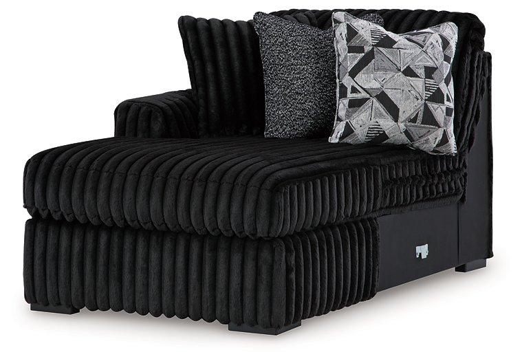 Midnight-Madness Sectional with Chaise - Inland Furniture (San Bernardino, CA)