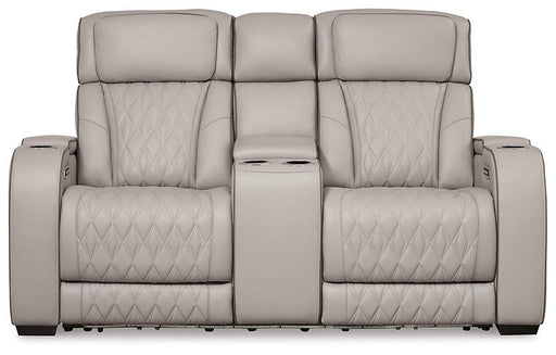 Boyington Power Reclining Loveseat with Console - Inland Furniture (San Bernardino, CA)