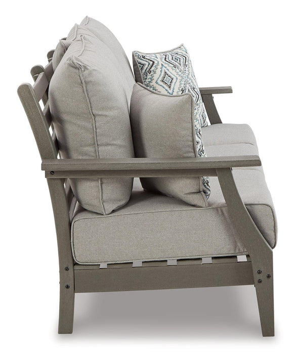 Visola Outdoor Sofa and Loveseat Set - Inland Furniture (San Bernardino, CA)