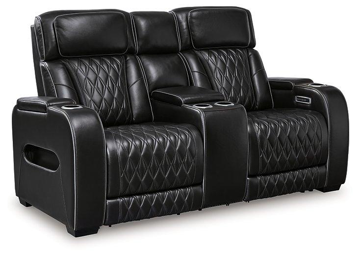 Boyington Power Reclining Loveseat with Console - Inland Furniture (San Bernardino, CA)