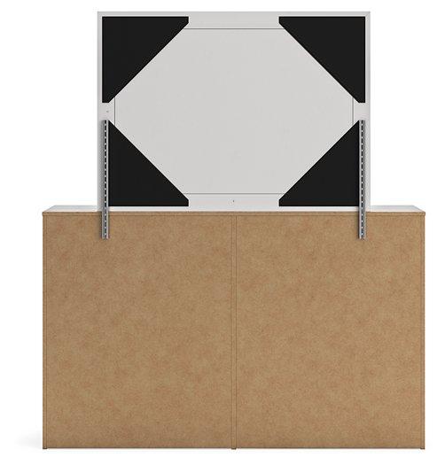 Cayboni Dresser and Mirror - Inland Furniture (San Bernardino, CA)