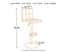 Bellatier Bar Stool Set - Inland Furniture (San Bernardino, CA)