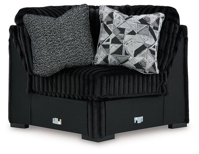 Midnight-Madness Sectional with Chaise - Inland Furniture (San Bernardino, CA)