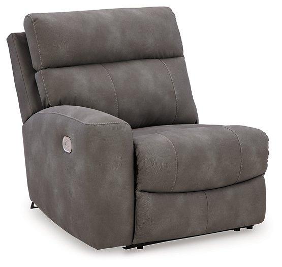 Next-Gen DuraPella Power Reclining Sectional Loveseat with Console - Inland Furniture (San Bernardino, CA)