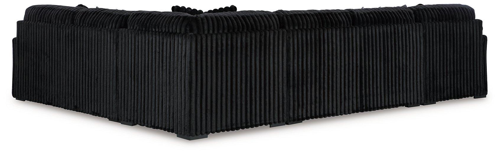 Midnight-Madness Sectional with Chaise - Inland Furniture (San Bernardino, CA)