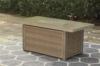 Beachcroft Outdoor Fire Pit Table - Inland Furniture (San Bernardino, CA)