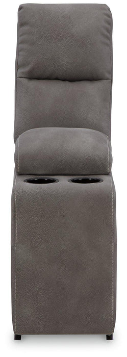 Next-Gen DuraPella Power Reclining Sectional Loveseat with Console - Inland Furniture (San Bernardino, CA)