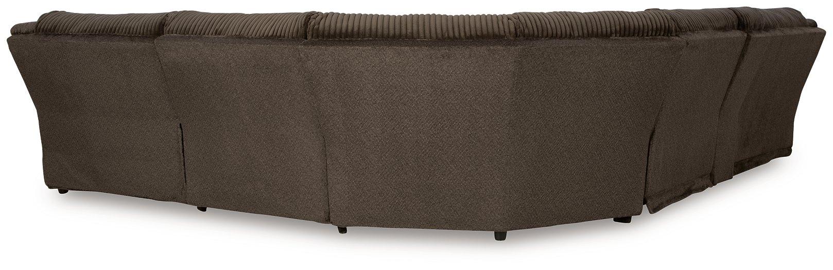 Top Tier Reclining Sectional with Chaise - Inland Furniture (San Bernardino, CA)