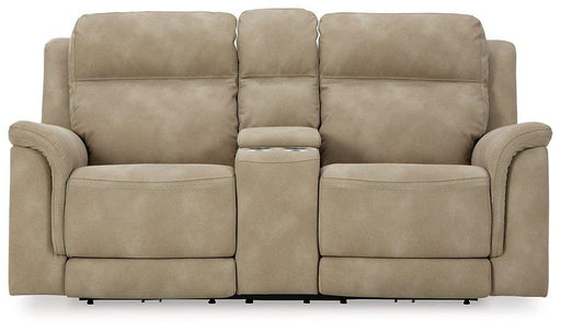 Next-Gen DuraPella Power Reclining Loveseat with Console - Inland Furniture (San Bernardino, CA)