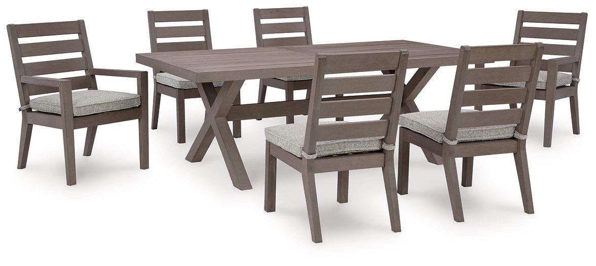 Hillside Barn Outdoor Dining Set - Inland Furniture (San Bernardino, CA)