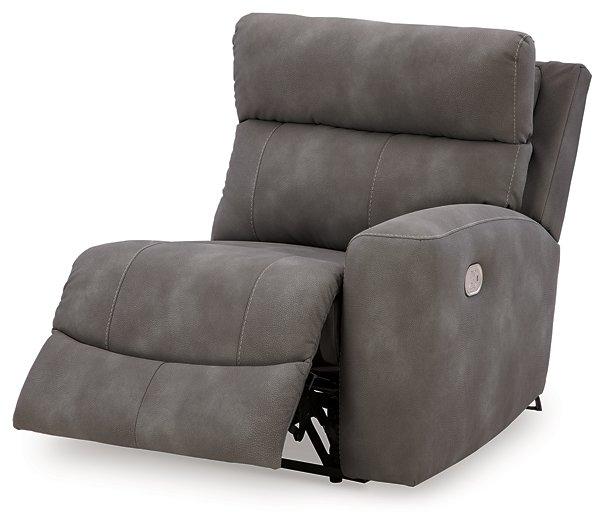 Next-Gen DuraPella Power Reclining Sectional Loveseat with Console - Inland Furniture (San Bernardino, CA)