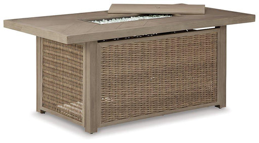 Beachcroft Outdoor Fire Pit Table - Inland Furniture (San Bernardino, CA)