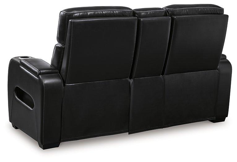 Boyington Power Reclining Loveseat with Console - Inland Furniture (San Bernardino, CA)