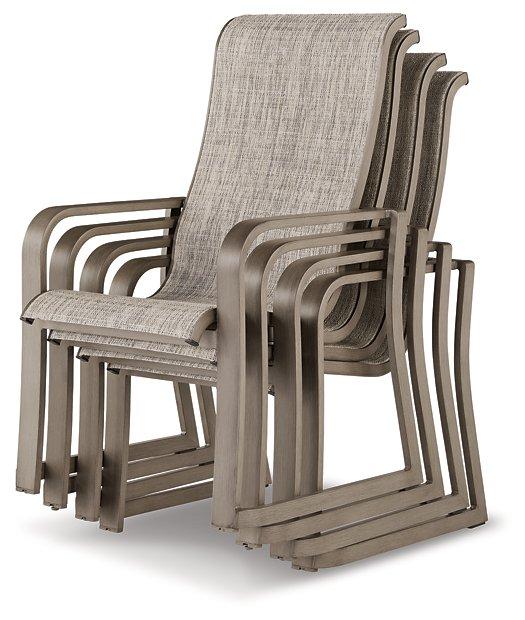 Beach Front Sling Arm Chair (Set of 4) - Inland Furniture (San Bernardino, CA)
