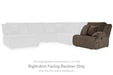 Top Tier Reclining Sectional with Chaise - Inland Furniture (San Bernardino, CA)
