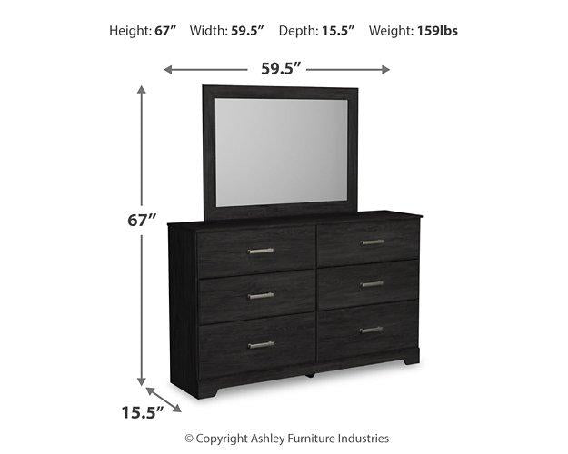 Belachime Dresser and Mirror - Inland Furniture (San Bernardino, CA)