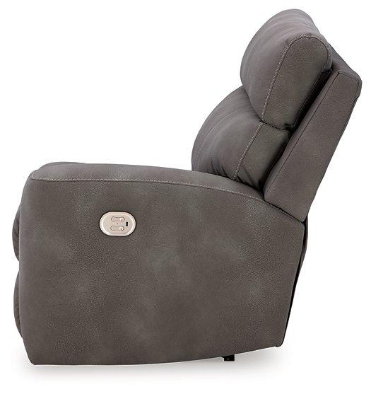 Next-Gen DuraPella Power Reclining Sectional Loveseat with Console - Inland Furniture (San Bernardino, CA)