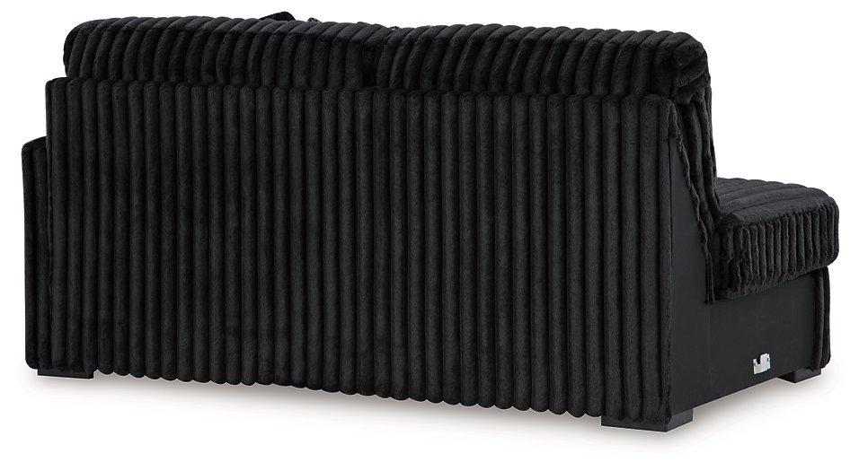 Midnight-Madness Sectional Sofa with Chaise - Inland Furniture (San Bernardino, CA)