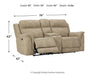 Next-Gen DuraPella Power Reclining Loveseat with Console - Inland Furniture (San Bernardino, CA)