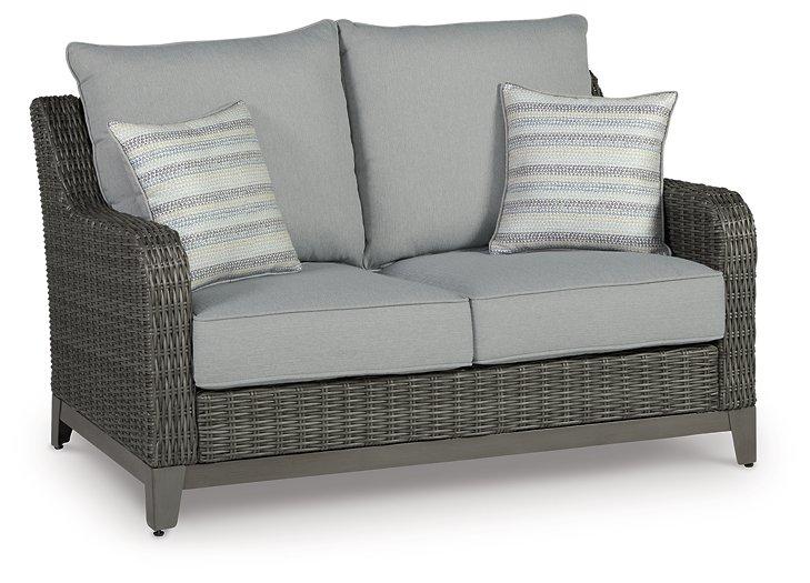 Elite Park Outdoor Loveseat with Cushion - Inland Furniture (San Bernardino, CA)