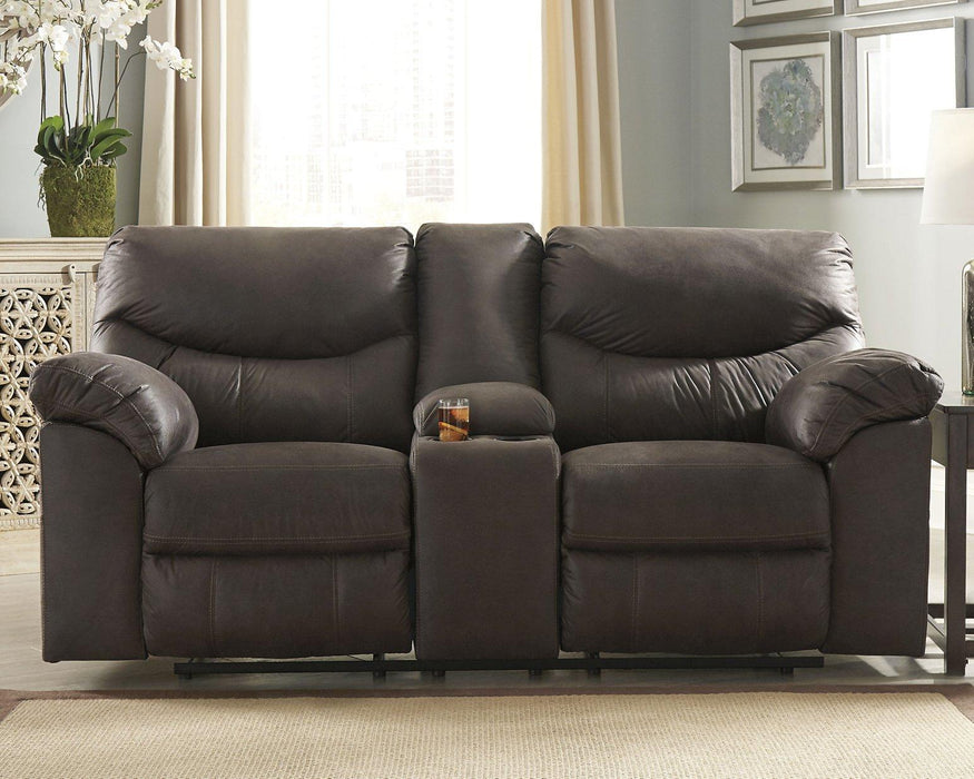 Boxberg Reclining Loveseat with Console - Inland Furniture (San Bernardino, CA)