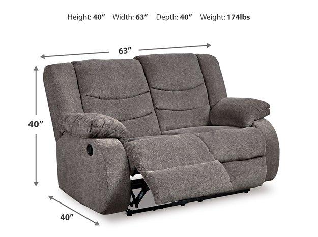 Tulen Reclining Loveseat - Inland Furniture (San Bernardino, CA)