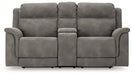 Next-Gen DuraPella Power Reclining Loveseat with Console - Inland Furniture (San Bernardino, CA)