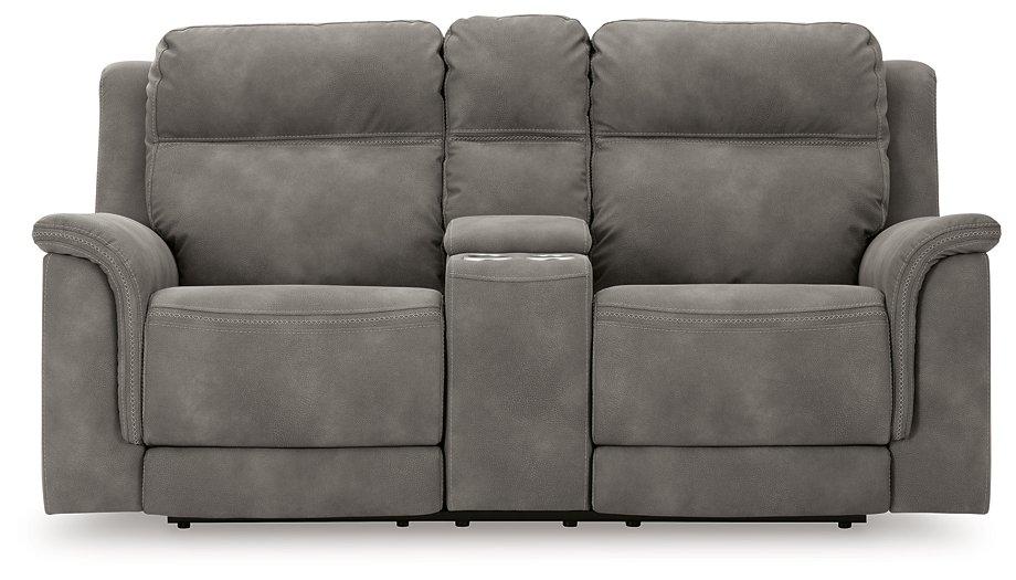 Next-Gen DuraPella Power Reclining Loveseat with Console - Inland Furniture (San Bernardino, CA)