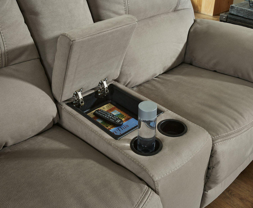 Next-Gen Gaucho Power Reclining Loveseat with Console - Inland Furniture (San Bernardino, CA)