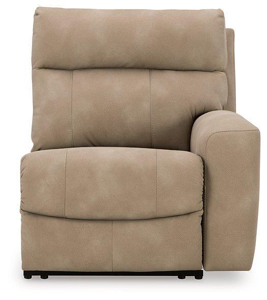 Next-Gen DuraPella Power Reclining Sectional Loveseat with Console - Inland Furniture (San Bernardino, CA)