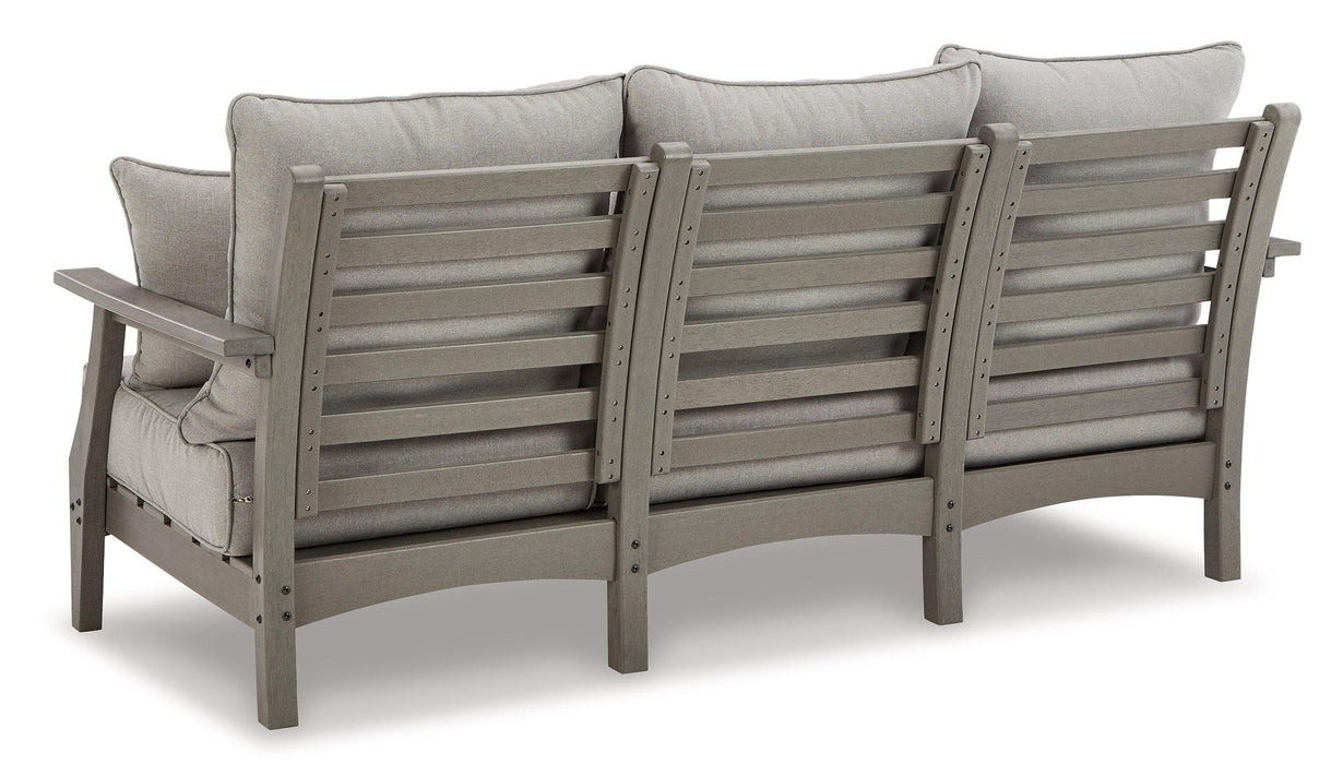 Visola Outdoor Sofa and Loveseat Set - Inland Furniture (San Bernardino, CA)