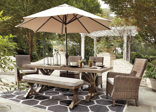 Beachcroft Outdoor Dining Table - Inland Furniture (San Bernardino, CA)