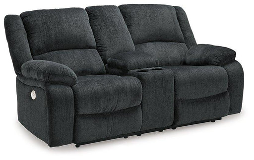 Draycoll Power Reclining Loveseat with Console - Inland Furniture (San Bernardino, CA)