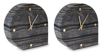 Janmour Table Clock (Set of 2) - Inland Furniture (San Bernardino, CA)