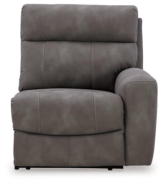 Next-Gen DuraPella Power Reclining Sectional Loveseat with Console - Inland Furniture (San Bernardino, CA)