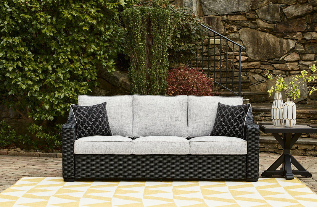 Beachcroft Outdoor Sofa with Cushion - Inland Furniture (San Bernardino, CA)