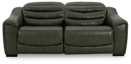 Center Line Power Reclining Sectional Loveseat - Inland Furniture (San Bernardino, CA)