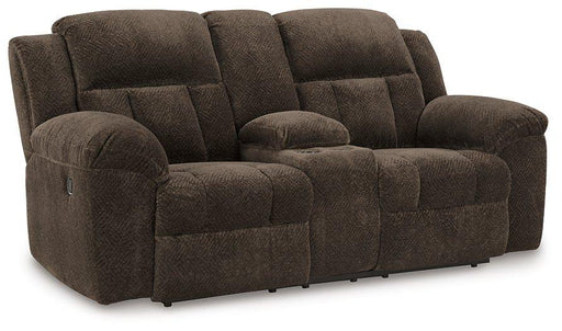 Frohn Reclining Loveseat with Console - Inland Furniture (San Bernardino, CA)