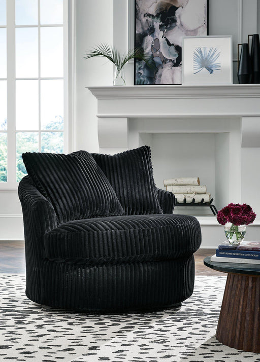Gramwell Swivel Accent Chair - Inland Furniture (San Bernardino, CA)