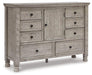 Harrastone Dresser and Mirror - Inland Furniture (San Bernardino, CA)
