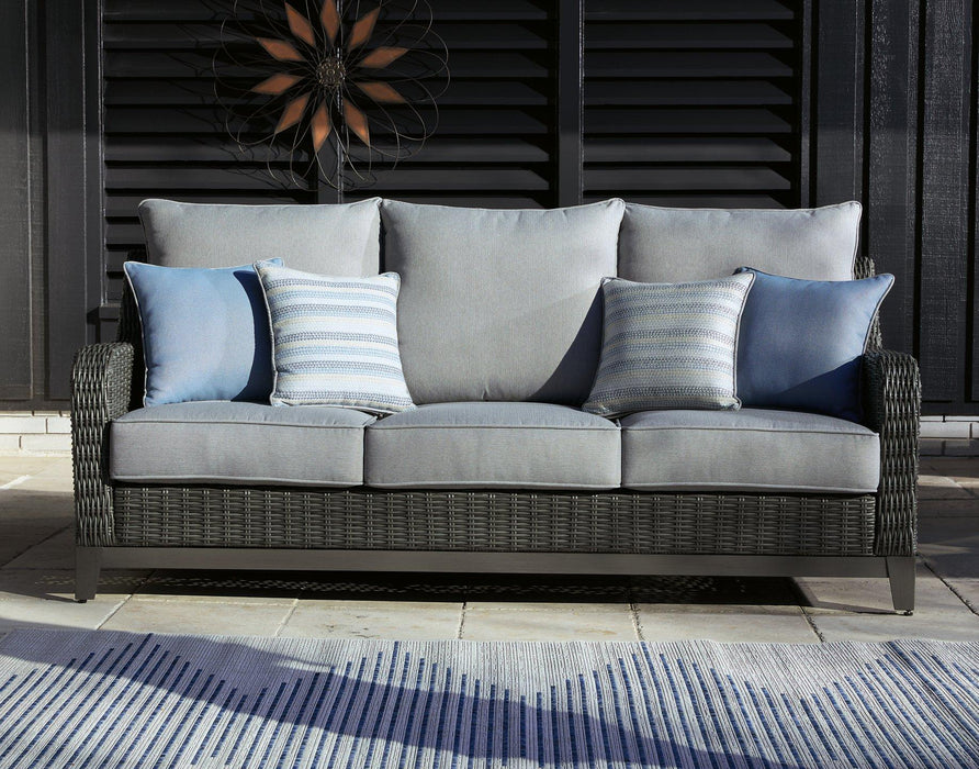 Elite Park Outdoor Sofa, Lounge Chairs and Cocktail Table - Inland Furniture (San Bernardino, CA)