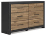 Vertani Dresser and Mirror - Inland Furniture (San Bernardino, CA)